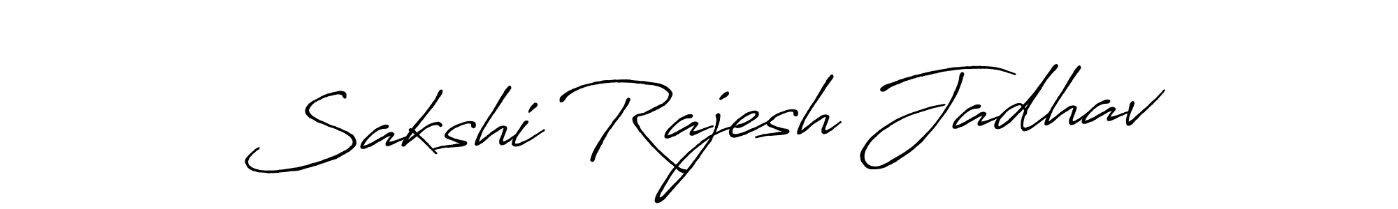 Also we have Sakshi Rajesh Jadhav name is the best signature style. Create professional handwritten signature collection using Antro_Vectra_Bolder autograph style. Sakshi Rajesh Jadhav signature style 7 images and pictures png