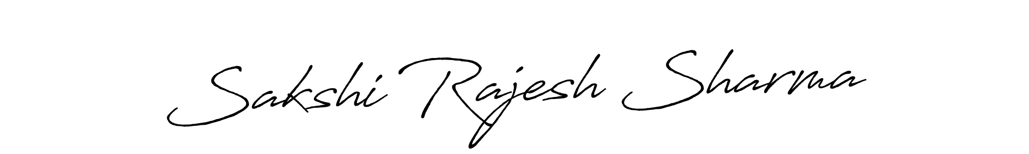 Create a beautiful signature design for name Sakshi Rajesh Sharma. With this signature (Antro_Vectra_Bolder) fonts, you can make a handwritten signature for free. Sakshi Rajesh Sharma signature style 7 images and pictures png
