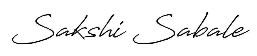 How to make Sakshi Sabale name signature. Use Antro_Vectra_Bolder style for creating short signs online. This is the latest handwritten sign. Sakshi Sabale signature style 7 images and pictures png