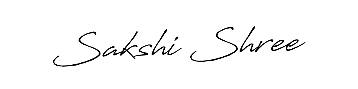 Make a beautiful signature design for name Sakshi Shree. With this signature (Antro_Vectra_Bolder) style, you can create a handwritten signature for free. Sakshi Shree signature style 7 images and pictures png