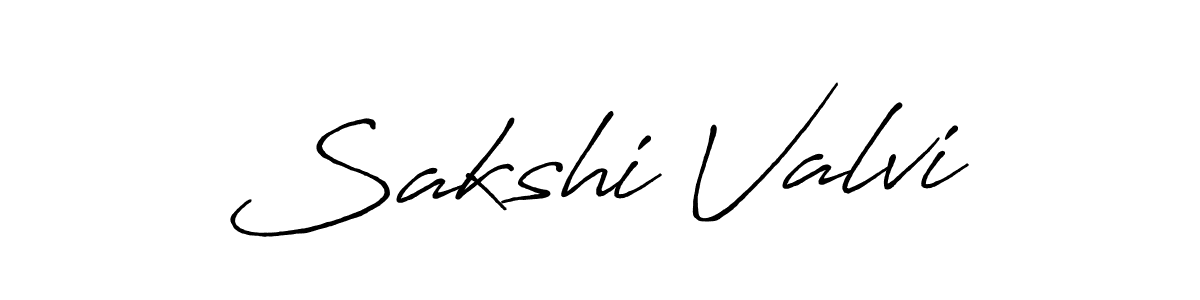 Sakshi Valvi stylish signature style. Best Handwritten Sign (Antro_Vectra_Bolder) for my name. Handwritten Signature Collection Ideas for my name Sakshi Valvi. Sakshi Valvi signature style 7 images and pictures png