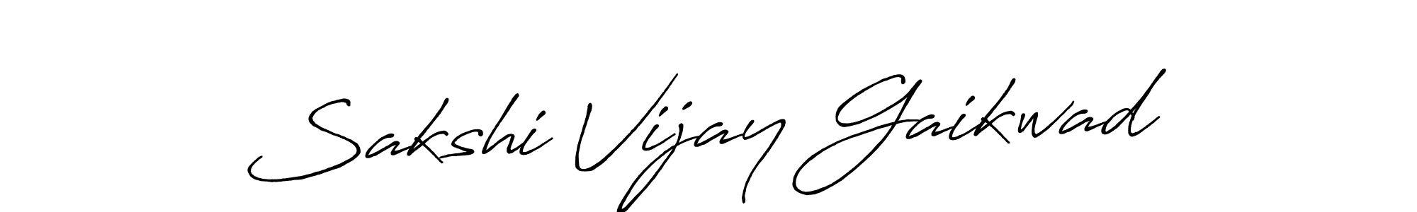 How to make Sakshi Vijay Gaikwad signature? Antro_Vectra_Bolder is a professional autograph style. Create handwritten signature for Sakshi Vijay Gaikwad name. Sakshi Vijay Gaikwad signature style 7 images and pictures png