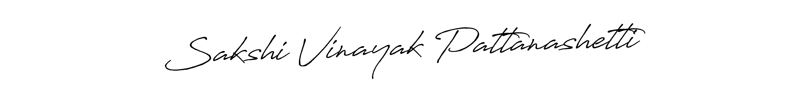 Design your own signature with our free online signature maker. With this signature software, you can create a handwritten (Antro_Vectra_Bolder) signature for name Sakshi Vinayak Pattanashetti. Sakshi Vinayak Pattanashetti signature style 7 images and pictures png