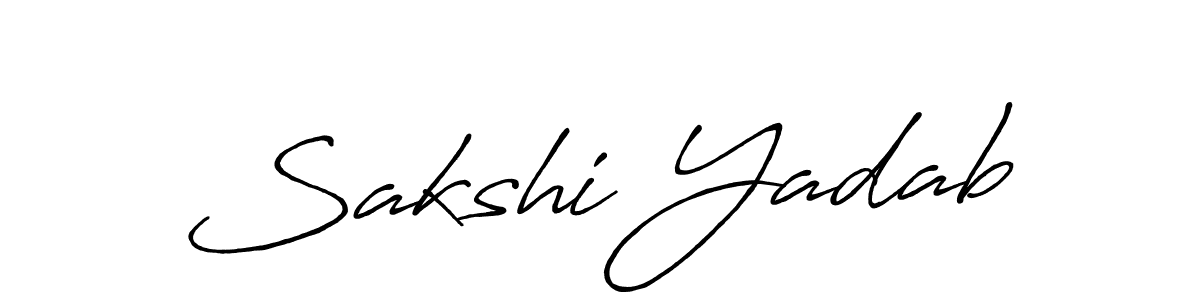 The best way (Antro_Vectra_Bolder) to make a short signature is to pick only two or three words in your name. The name Sakshi Yadab include a total of six letters. For converting this name. Sakshi Yadab signature style 7 images and pictures png