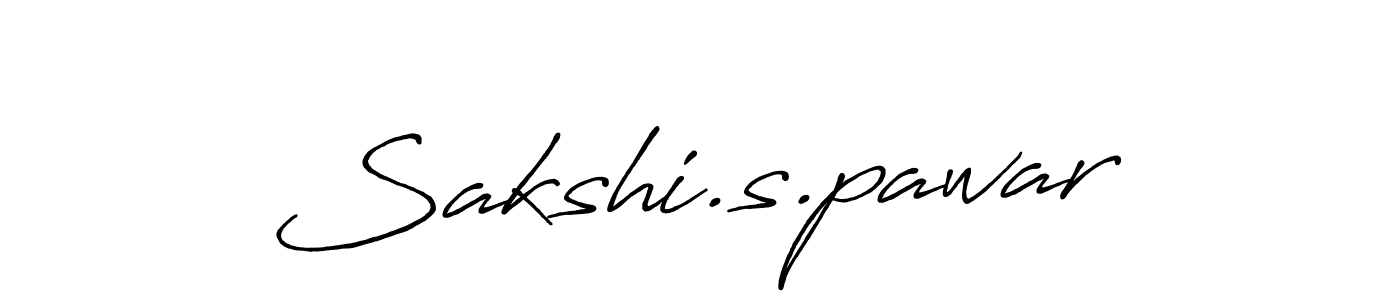 Sakshi.s.pawar stylish signature style. Best Handwritten Sign (Antro_Vectra_Bolder) for my name. Handwritten Signature Collection Ideas for my name Sakshi.s.pawar. Sakshi.s.pawar signature style 7 images and pictures png