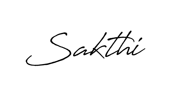 Make a beautiful signature design for name Sakthi. With this signature (Antro_Vectra_Bolder) style, you can create a handwritten signature for free. Sakthi signature style 7 images and pictures png