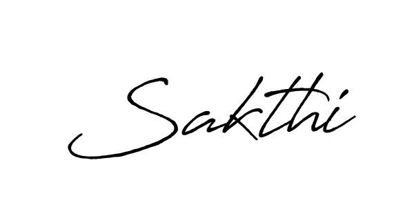 Make a beautiful signature design for name Sakthi. With this signature (Antro_Vectra_Bolder) style, you can create a handwritten signature for free. Sakthi signature style 7 images and pictures png