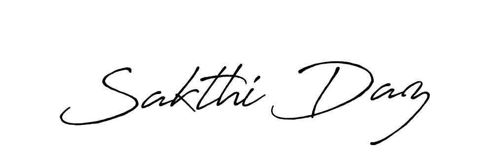 Create a beautiful signature design for name Sakthi Daz. With this signature (Antro_Vectra_Bolder) fonts, you can make a handwritten signature for free. Sakthi Daz signature style 7 images and pictures png