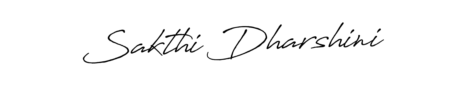 How to make Sakthi Dharshini name signature. Use Antro_Vectra_Bolder style for creating short signs online. This is the latest handwritten sign. Sakthi Dharshini signature style 7 images and pictures png