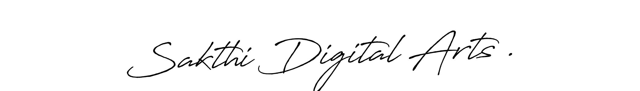 Make a beautiful signature design for name Sakthi Digital Arts .. With this signature (Antro_Vectra_Bolder) style, you can create a handwritten signature for free. Sakthi Digital Arts . signature style 7 images and pictures png