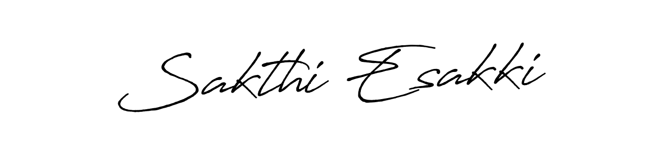 Make a beautiful signature design for name Sakthi Esakki. With this signature (Antro_Vectra_Bolder) style, you can create a handwritten signature for free. Sakthi Esakki signature style 7 images and pictures png