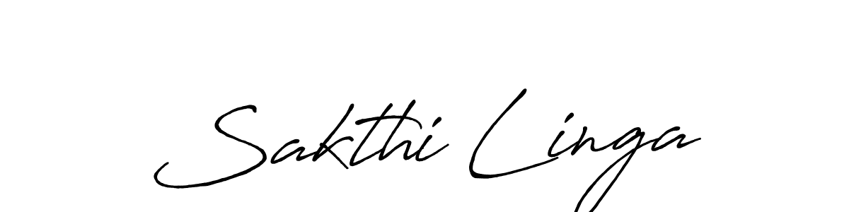 Use a signature maker to create a handwritten signature online. With this signature software, you can design (Antro_Vectra_Bolder) your own signature for name Sakthi Linga. Sakthi Linga signature style 7 images and pictures png