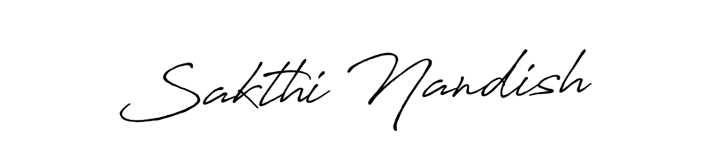 It looks lik you need a new signature style for name Sakthi Nandish. Design unique handwritten (Antro_Vectra_Bolder) signature with our free signature maker in just a few clicks. Sakthi Nandish signature style 7 images and pictures png