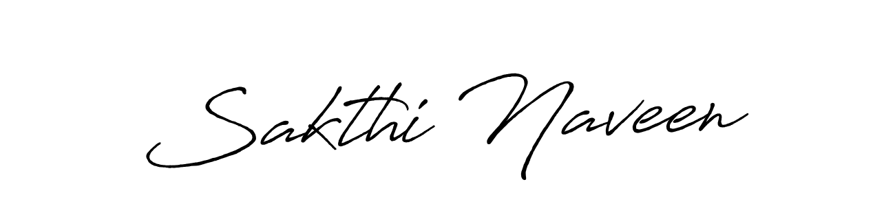 Also we have Sakthi Naveen name is the best signature style. Create professional handwritten signature collection using Antro_Vectra_Bolder autograph style. Sakthi Naveen signature style 7 images and pictures png