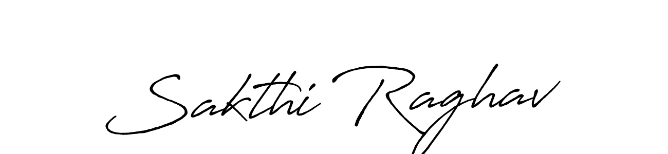 Design your own signature with our free online signature maker. With this signature software, you can create a handwritten (Antro_Vectra_Bolder) signature for name Sakthi Raghav. Sakthi Raghav signature style 7 images and pictures png