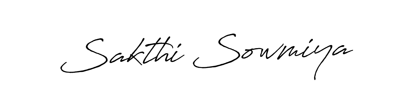 Design your own signature with our free online signature maker. With this signature software, you can create a handwritten (Antro_Vectra_Bolder) signature for name Sakthi Sowmiya. Sakthi Sowmiya signature style 7 images and pictures png