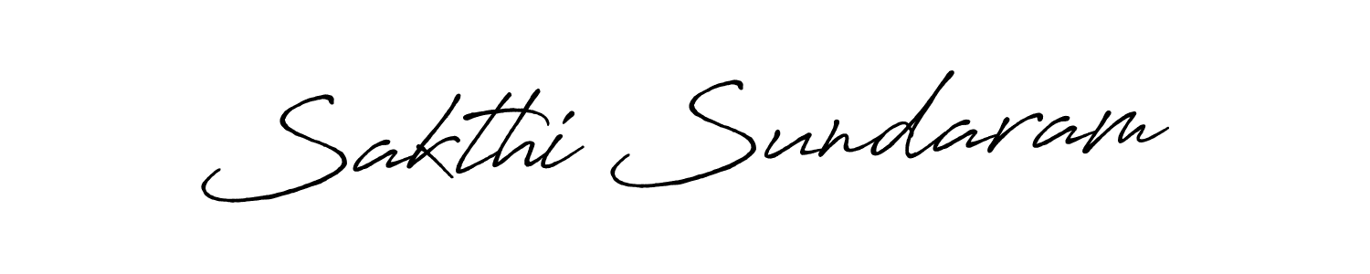 Also we have Sakthi Sundaram name is the best signature style. Create professional handwritten signature collection using Antro_Vectra_Bolder autograph style. Sakthi Sundaram signature style 7 images and pictures png