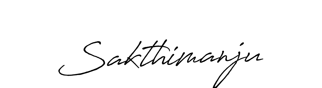 Also we have Sakthimanju name is the best signature style. Create professional handwritten signature collection using Antro_Vectra_Bolder autograph style. Sakthimanju signature style 7 images and pictures png