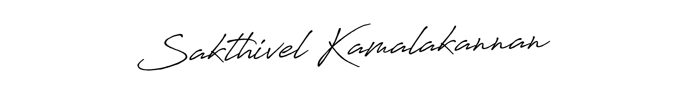 Create a beautiful signature design for name Sakthivel Kamalakannan. With this signature (Antro_Vectra_Bolder) fonts, you can make a handwritten signature for free. Sakthivel Kamalakannan signature style 7 images and pictures png