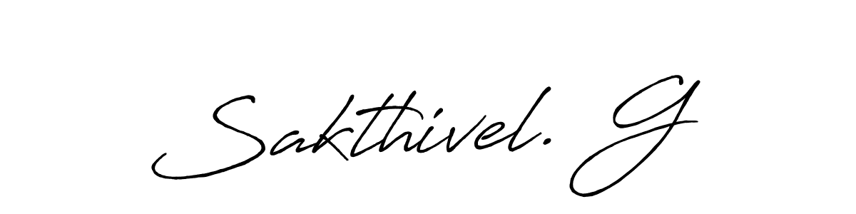 It looks lik you need a new signature style for name Sakthivel. G. Design unique handwritten (Antro_Vectra_Bolder) signature with our free signature maker in just a few clicks. Sakthivel. G signature style 7 images and pictures png