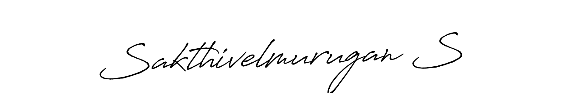 It looks lik you need a new signature style for name Sakthivelmurugan S. Design unique handwritten (Antro_Vectra_Bolder) signature with our free signature maker in just a few clicks. Sakthivelmurugan S signature style 7 images and pictures png