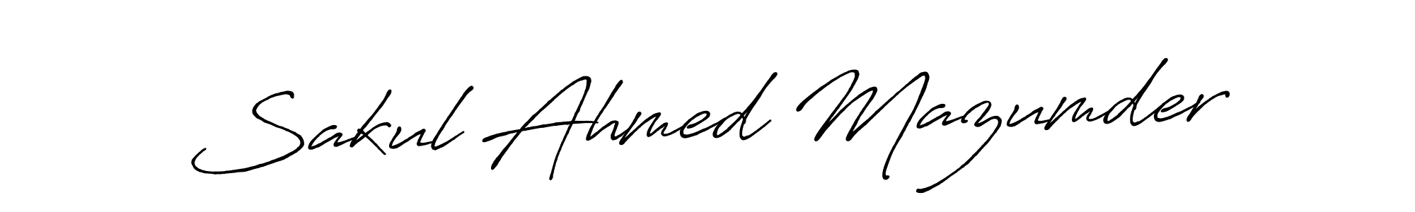 Also we have Sakul Ahmed Mazumder name is the best signature style. Create professional handwritten signature collection using Antro_Vectra_Bolder autograph style. Sakul Ahmed Mazumder signature style 7 images and pictures png