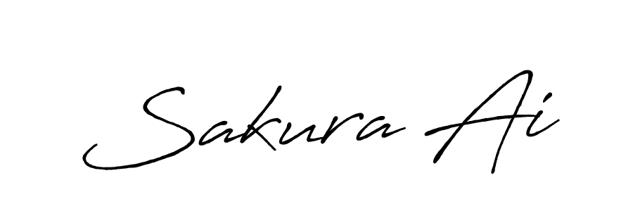 This is the best signature style for the Sakura Ai name. Also you like these signature font (Antro_Vectra_Bolder). Mix name signature. Sakura Ai signature style 7 images and pictures png