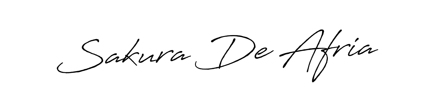 Create a beautiful signature design for name Sakura De Afria. With this signature (Antro_Vectra_Bolder) fonts, you can make a handwritten signature for free. Sakura De Afria signature style 7 images and pictures png