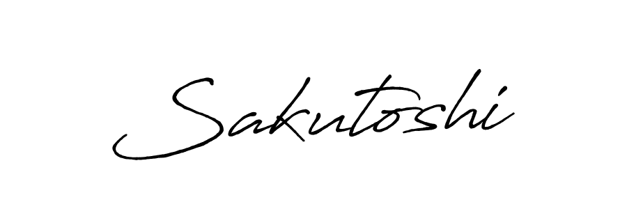 Create a beautiful signature design for name Sakutoshi. With this signature (Antro_Vectra_Bolder) fonts, you can make a handwritten signature for free. Sakutoshi signature style 7 images and pictures png