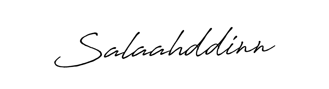 Create a beautiful signature design for name Salaahddinn. With this signature (Antro_Vectra_Bolder) fonts, you can make a handwritten signature for free. Salaahddinn signature style 7 images and pictures png