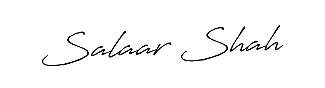 Create a beautiful signature design for name Salaar Shah. With this signature (Antro_Vectra_Bolder) fonts, you can make a handwritten signature for free. Salaar Shah signature style 7 images and pictures png