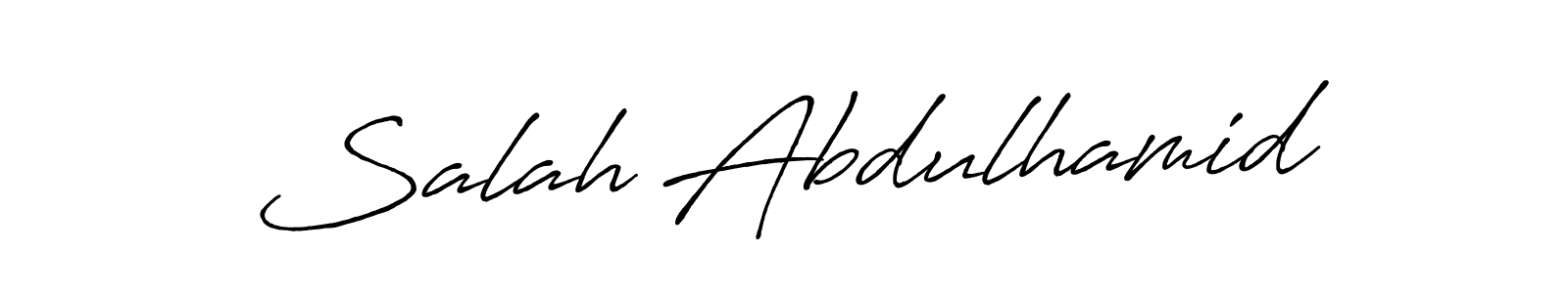 Salah Abdulhamid stylish signature style. Best Handwritten Sign (Antro_Vectra_Bolder) for my name. Handwritten Signature Collection Ideas for my name Salah Abdulhamid. Salah Abdulhamid signature style 7 images and pictures png