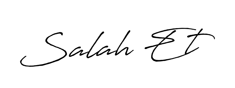 It looks lik you need a new signature style for name Salah Et. Design unique handwritten (Antro_Vectra_Bolder) signature with our free signature maker in just a few clicks. Salah Et signature style 7 images and pictures png