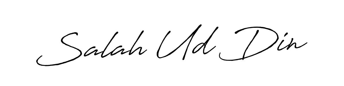 How to make Salah Ud Din name signature. Use Antro_Vectra_Bolder style for creating short signs online. This is the latest handwritten sign. Salah Ud Din signature style 7 images and pictures png