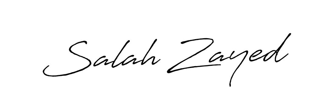 Design your own signature with our free online signature maker. With this signature software, you can create a handwritten (Antro_Vectra_Bolder) signature for name Salah Zayed. Salah Zayed signature style 7 images and pictures png