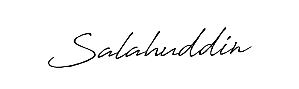 Design your own signature with our free online signature maker. With this signature software, you can create a handwritten (Antro_Vectra_Bolder) signature for name Salahuddin. Salahuddin signature style 7 images and pictures png