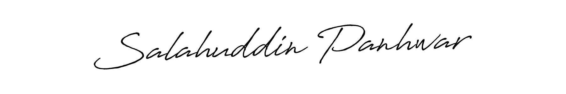 Use a signature maker to create a handwritten signature online. With this signature software, you can design (Antro_Vectra_Bolder) your own signature for name Salahuddin Panhwar. Salahuddin Panhwar signature style 7 images and pictures png