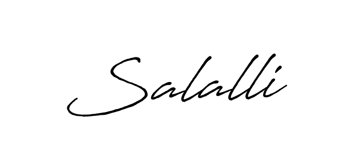 Create a beautiful signature design for name Salalli. With this signature (Antro_Vectra_Bolder) fonts, you can make a handwritten signature for free. Salalli signature style 7 images and pictures png