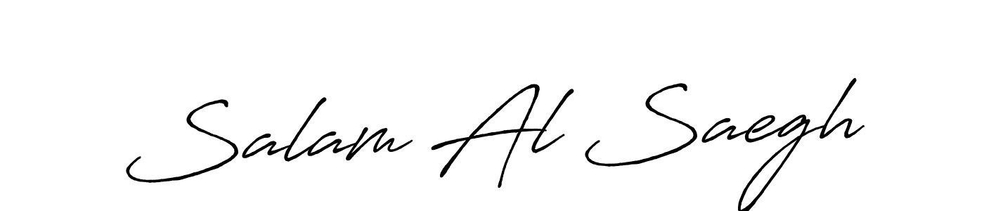 How to make Salam Al Saegh name signature. Use Antro_Vectra_Bolder style for creating short signs online. This is the latest handwritten sign. Salam Al Saegh signature style 7 images and pictures png