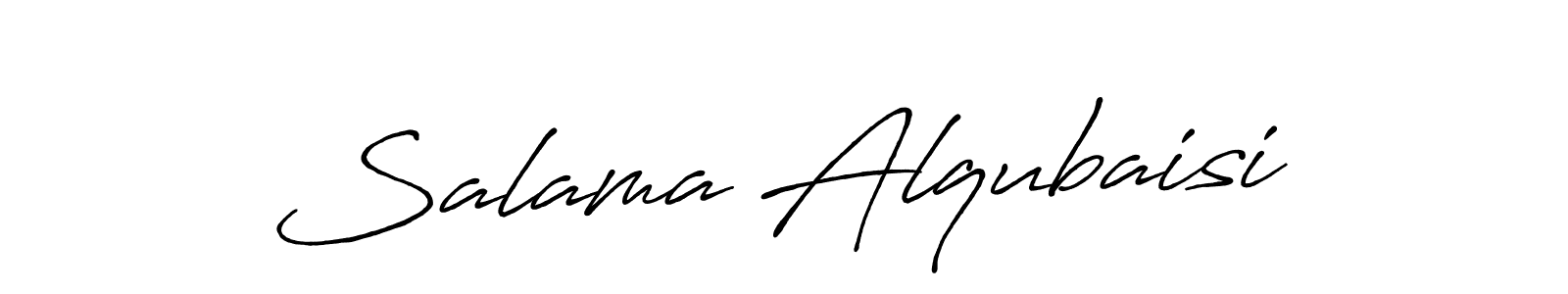 Use a signature maker to create a handwritten signature online. With this signature software, you can design (Antro_Vectra_Bolder) your own signature for name Salama Alqubaisi. Salama Alqubaisi signature style 7 images and pictures png