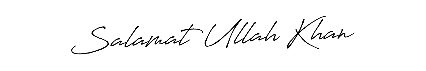 Once you've used our free online signature maker to create your best signature Antro_Vectra_Bolder style, it's time to enjoy all of the benefits that Salamat Ullah Khan name signing documents. Salamat Ullah Khan signature style 7 images and pictures png