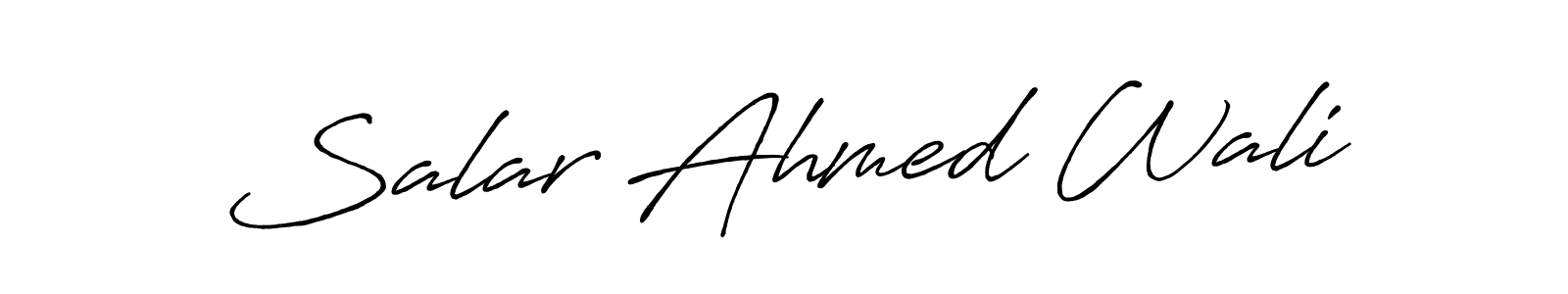 Once you've used our free online signature maker to create your best signature Antro_Vectra_Bolder style, it's time to enjoy all of the benefits that Salar Ahmed Wali name signing documents. Salar Ahmed Wali signature style 7 images and pictures png