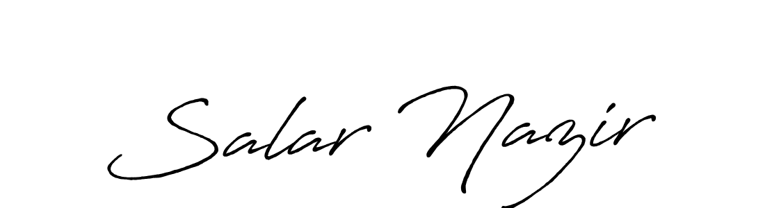 Also You can easily find your signature by using the search form. We will create Salar Nazir name handwritten signature images for you free of cost using Antro_Vectra_Bolder sign style. Salar Nazir signature style 7 images and pictures png