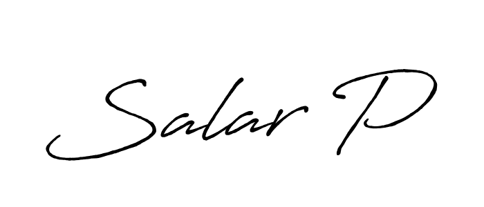 Also we have Salar P name is the best signature style. Create professional handwritten signature collection using Antro_Vectra_Bolder autograph style. Salar P signature style 7 images and pictures png