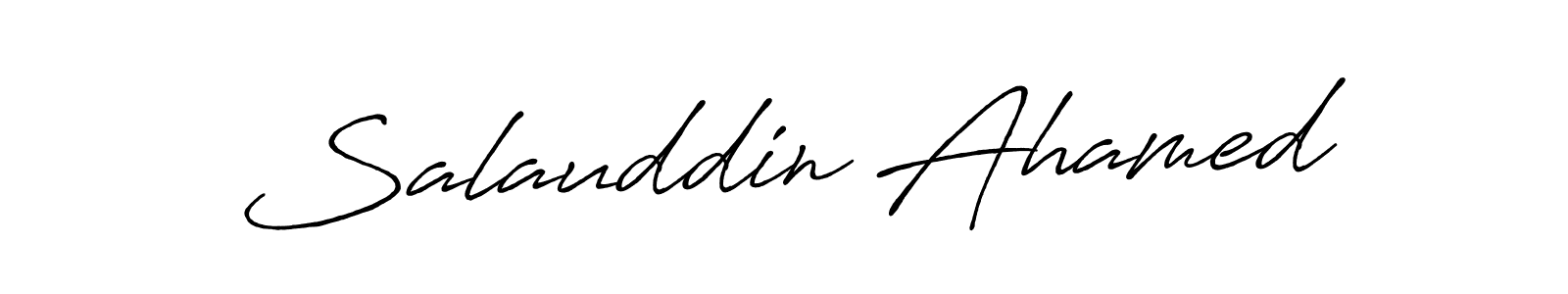 The best way (Antro_Vectra_Bolder) to make a short signature is to pick only two or three words in your name. The name Salauddin Ahamed include a total of six letters. For converting this name. Salauddin Ahamed signature style 7 images and pictures png