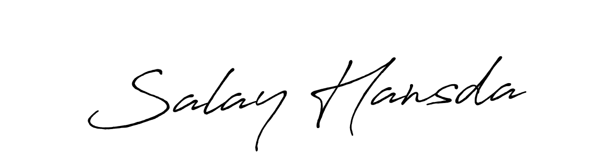 Once you've used our free online signature maker to create your best signature Antro_Vectra_Bolder style, it's time to enjoy all of the benefits that Salay Hansda name signing documents. Salay Hansda signature style 7 images and pictures png