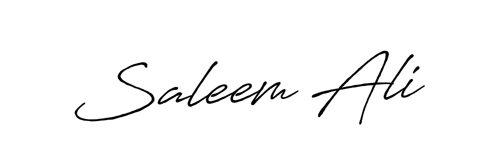 Use a signature maker to create a handwritten signature online. With this signature software, you can design (Antro_Vectra_Bolder) your own signature for name Saleem Ali. Saleem Ali signature style 7 images and pictures png