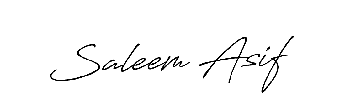 Make a beautiful signature design for name Saleem Asif. Use this online signature maker to create a handwritten signature for free. Saleem Asif signature style 7 images and pictures png