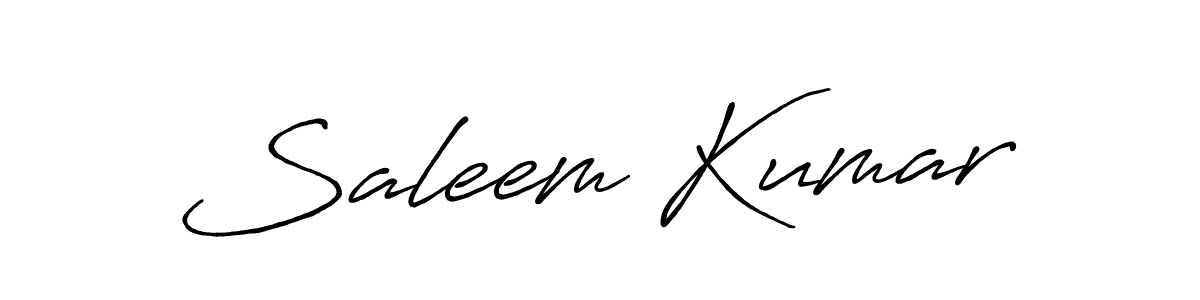 Also we have Saleem Kumar name is the best signature style. Create professional handwritten signature collection using Antro_Vectra_Bolder autograph style. Saleem Kumar signature style 7 images and pictures png