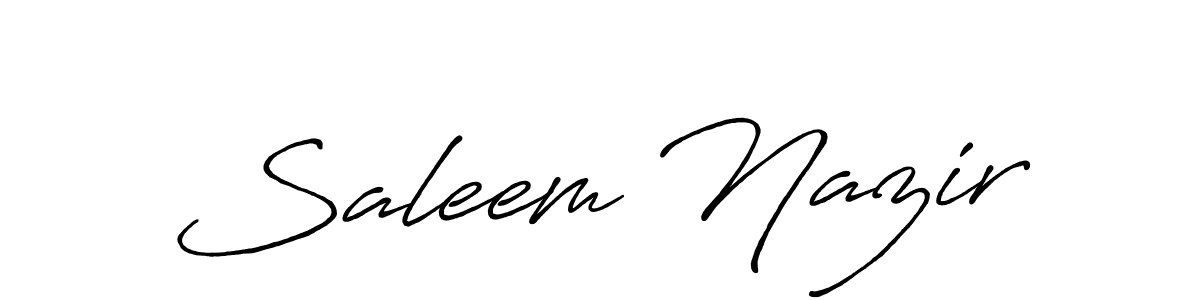Similarly Antro_Vectra_Bolder is the best handwritten signature design. Signature creator online .You can use it as an online autograph creator for name Saleem Nazir. Saleem Nazir signature style 7 images and pictures png